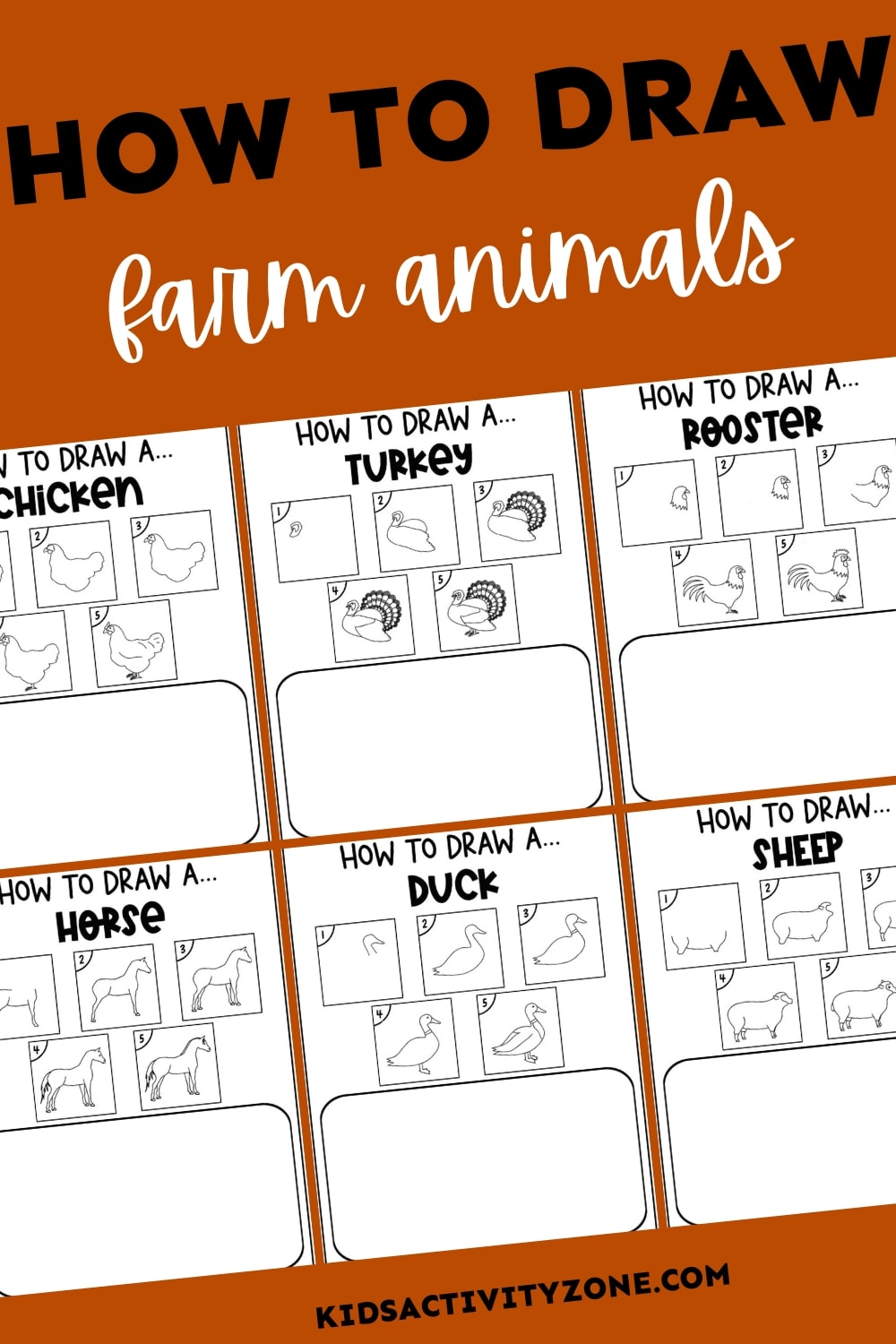 How To Draw Farm Animals - Featured Image