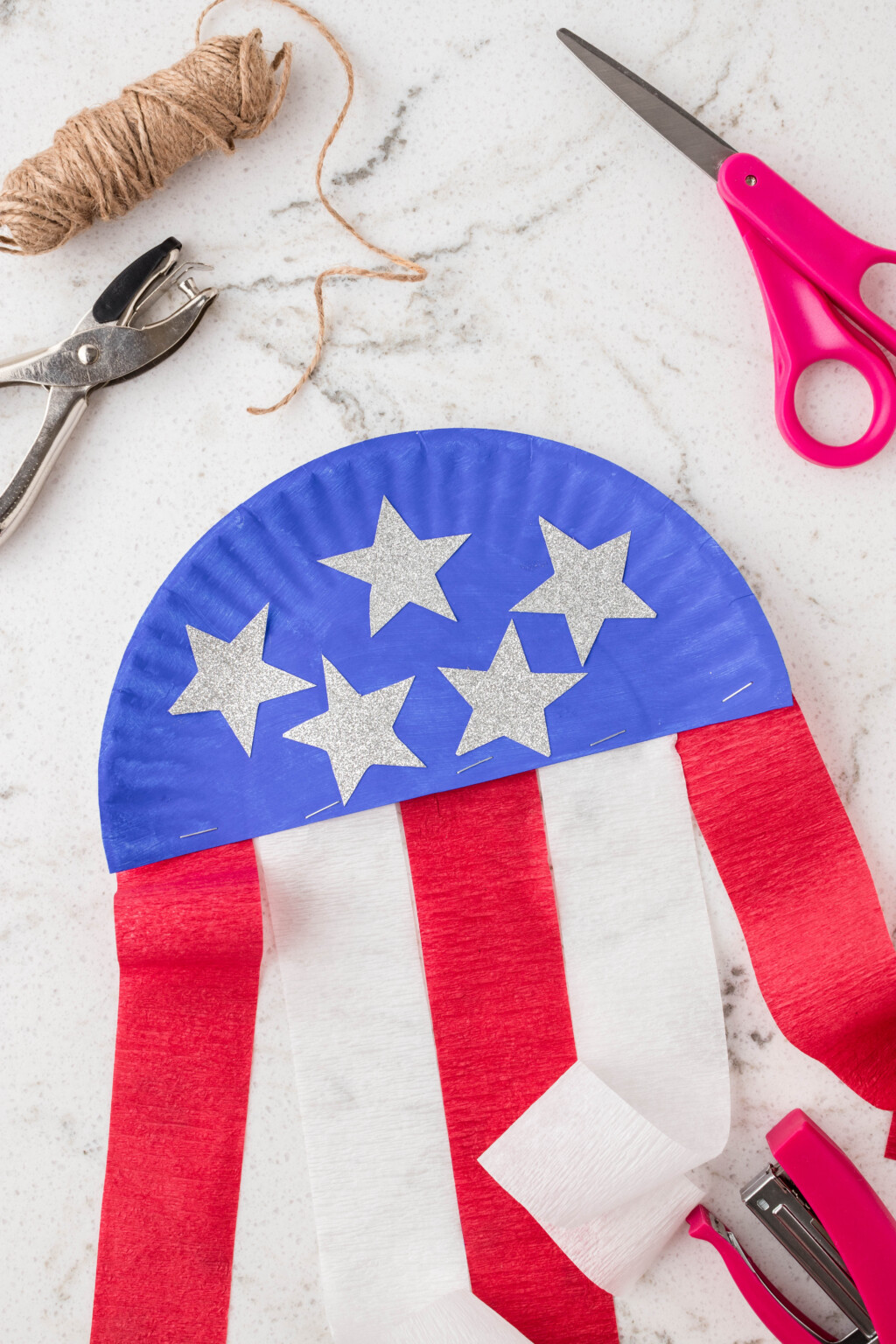 Paper Plate Flag Craft Kids Activity Zone