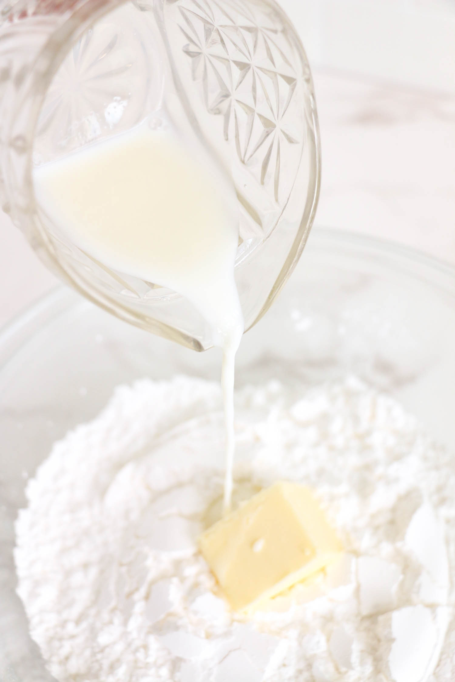 Make Frosting. Beat Powdered Sugar, Butter and milk.