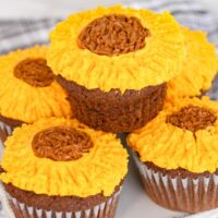 Sunflower Cupcakes Square