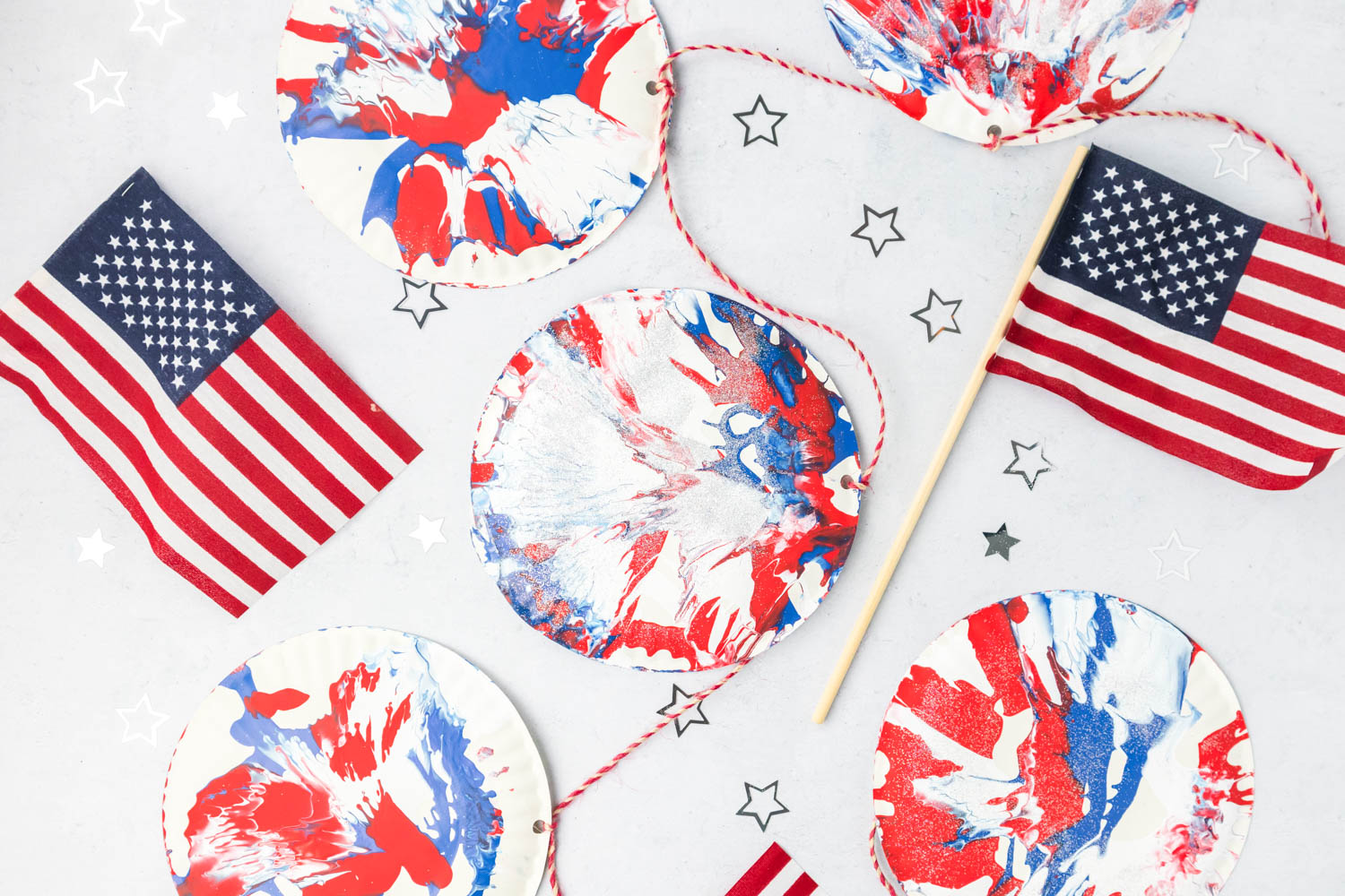 4th of July Spin Art - Kids Activity Zone