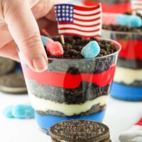 4th of July Dirt Cups Square Image