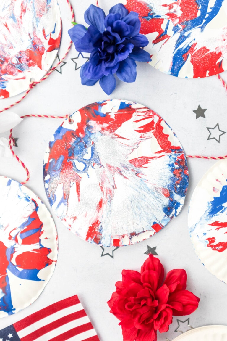 Photo of Completed Spin Art Banner