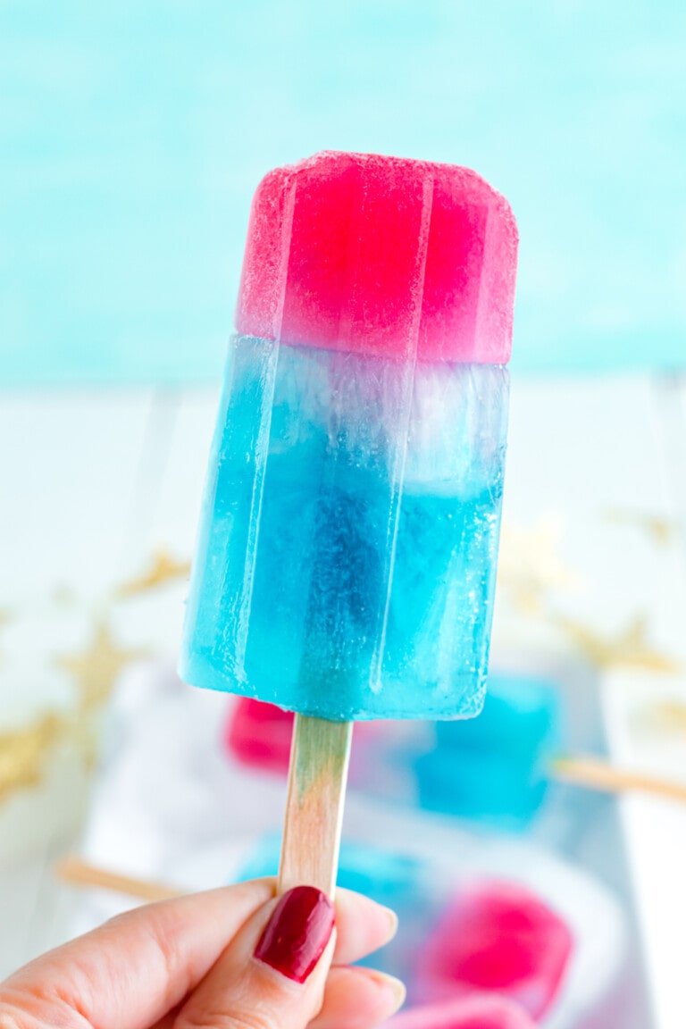 Close up Photo of the completed popsicle
