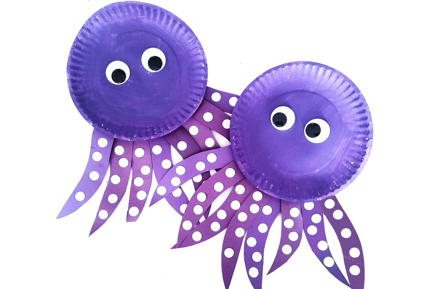 Photo of two Complete Octopus Crafts