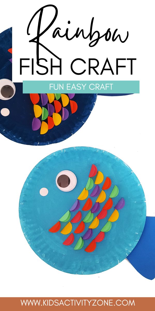 Rainbow Fish Paper Plate Craft is a fun an easy kids craft. Turn a paper plate into a beautiful Rainbow Fish! Simple supplies make this kids activity fun and easy to maker.