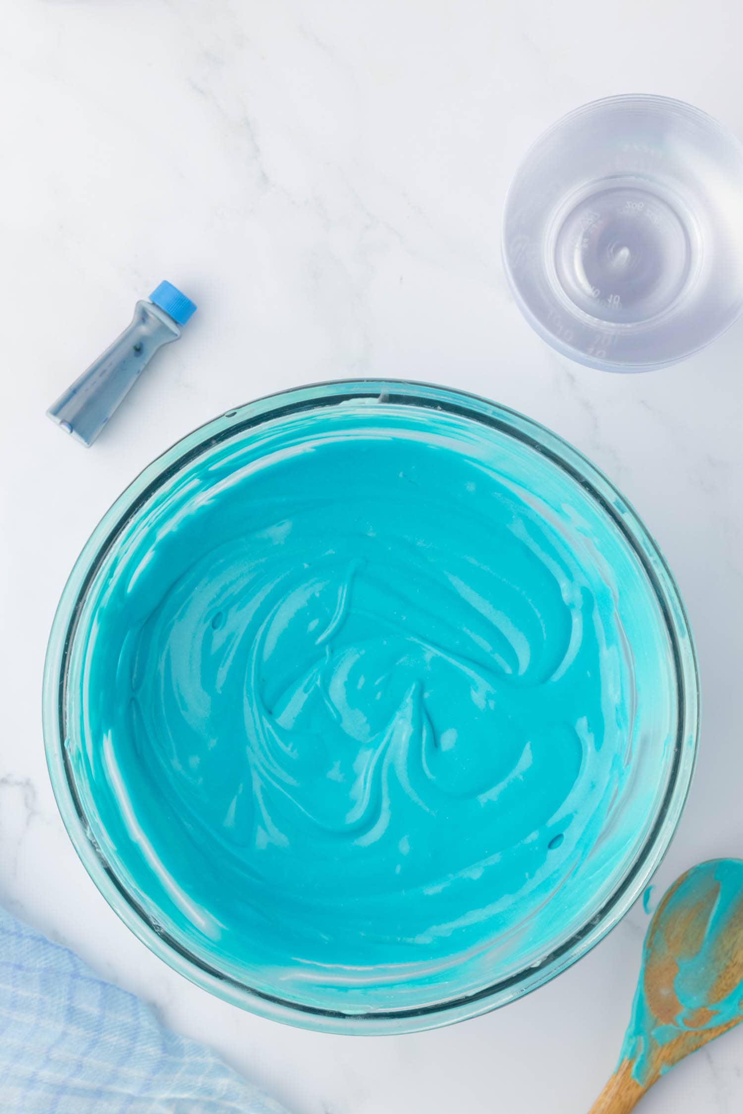 Add Blue Food Coloring to the Pudding