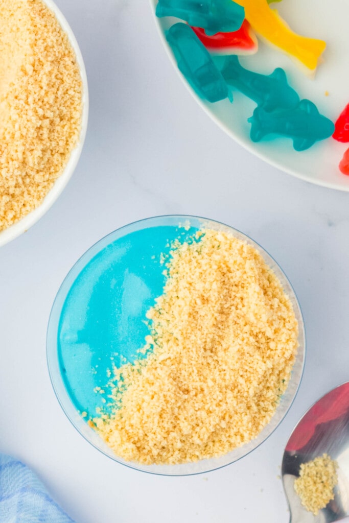 Sprinkle Crushed Golden Oreos On Top of the Pudding