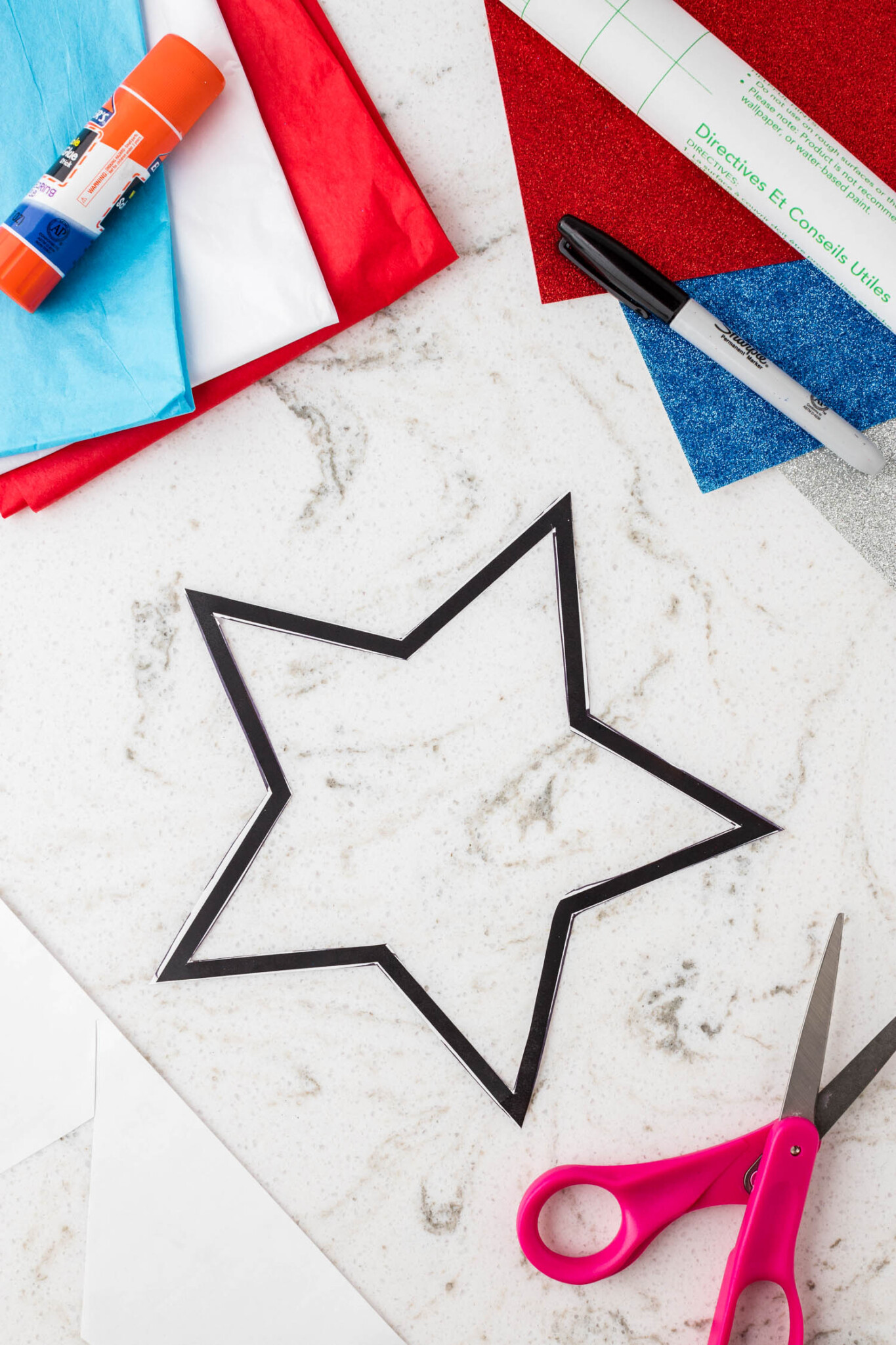 Star Suncatchers Red, White & Blue Craft! Kids Activity Zone