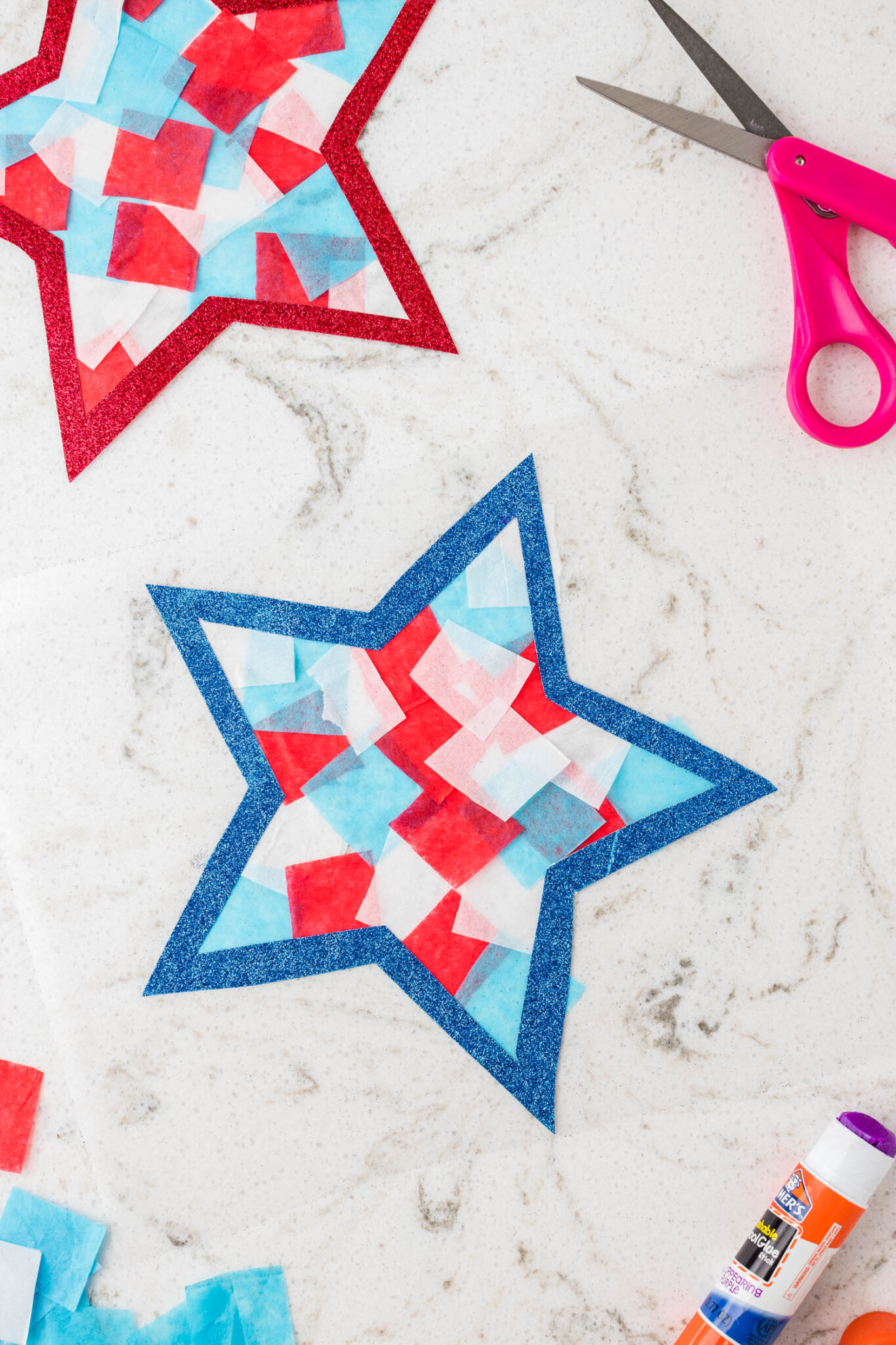 Star Suncatchers Red, White & Blue Craft! Kids Activity Zone