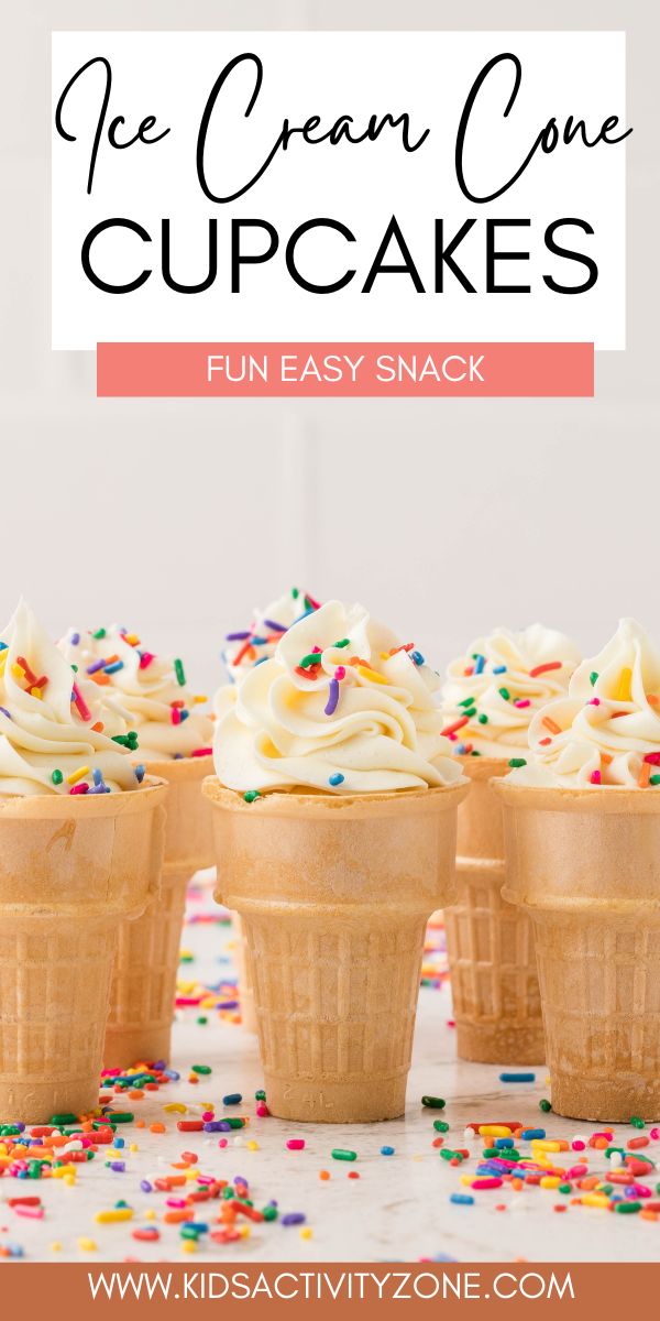 Ice Cream Cone Cupcakes Kids Activity Zone