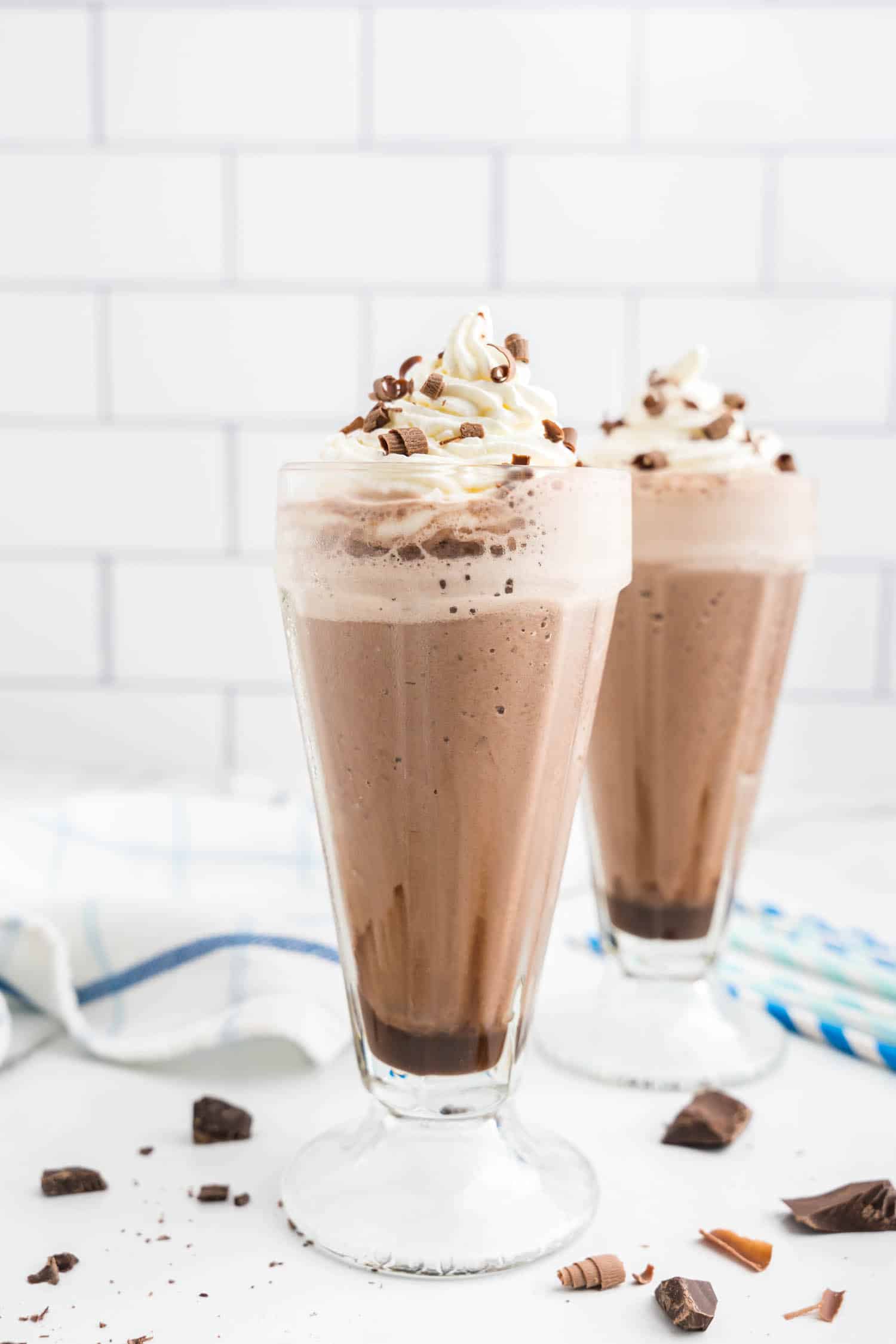 Two Complete Frozen Hot Chocolates