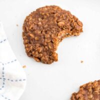No Bake Oatmeal Cookie Square Image