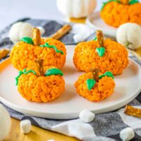 Pumpkin Rice Krispie Treats Square Image