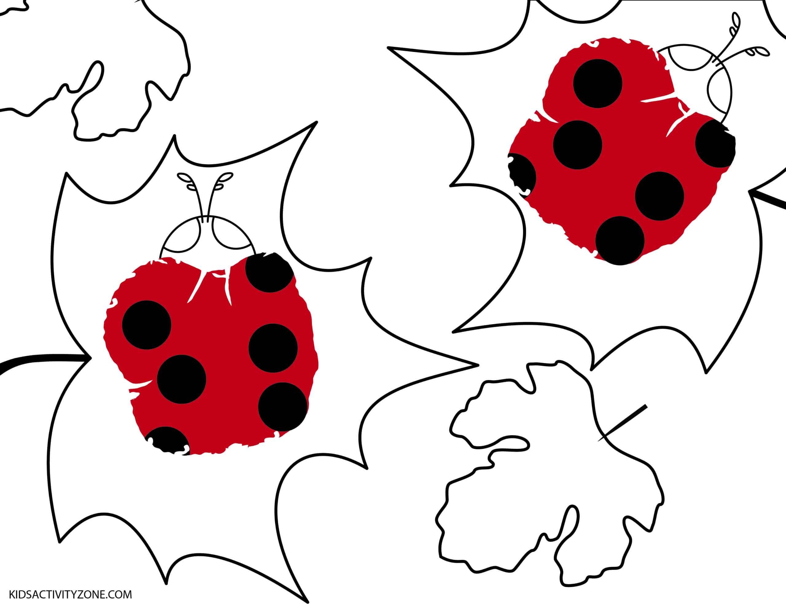 Ladybug Handprint Activity