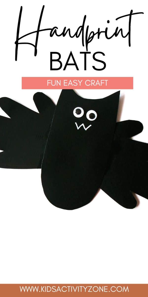 Transform your child's handprints into adorable Handprint Bats using black cardstock, a Bat Body Template, and basic craft supplies. From cutting to pasting, it's an engaging, hands-on activity for moms and kids, plus a cute keepsake! Your toddler or child will have so much fun making this Halloween craft.
