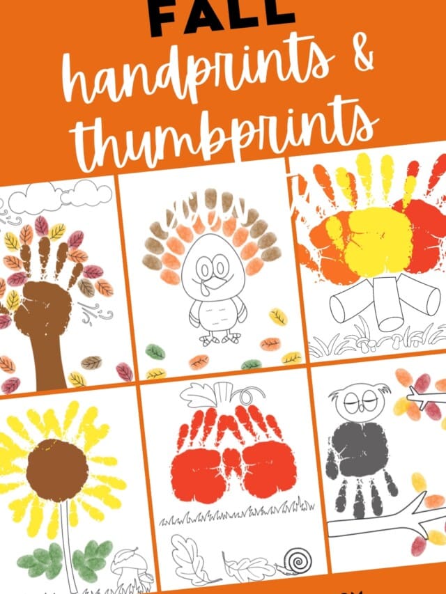 fall handprints & thumbprints activity - Featured Image