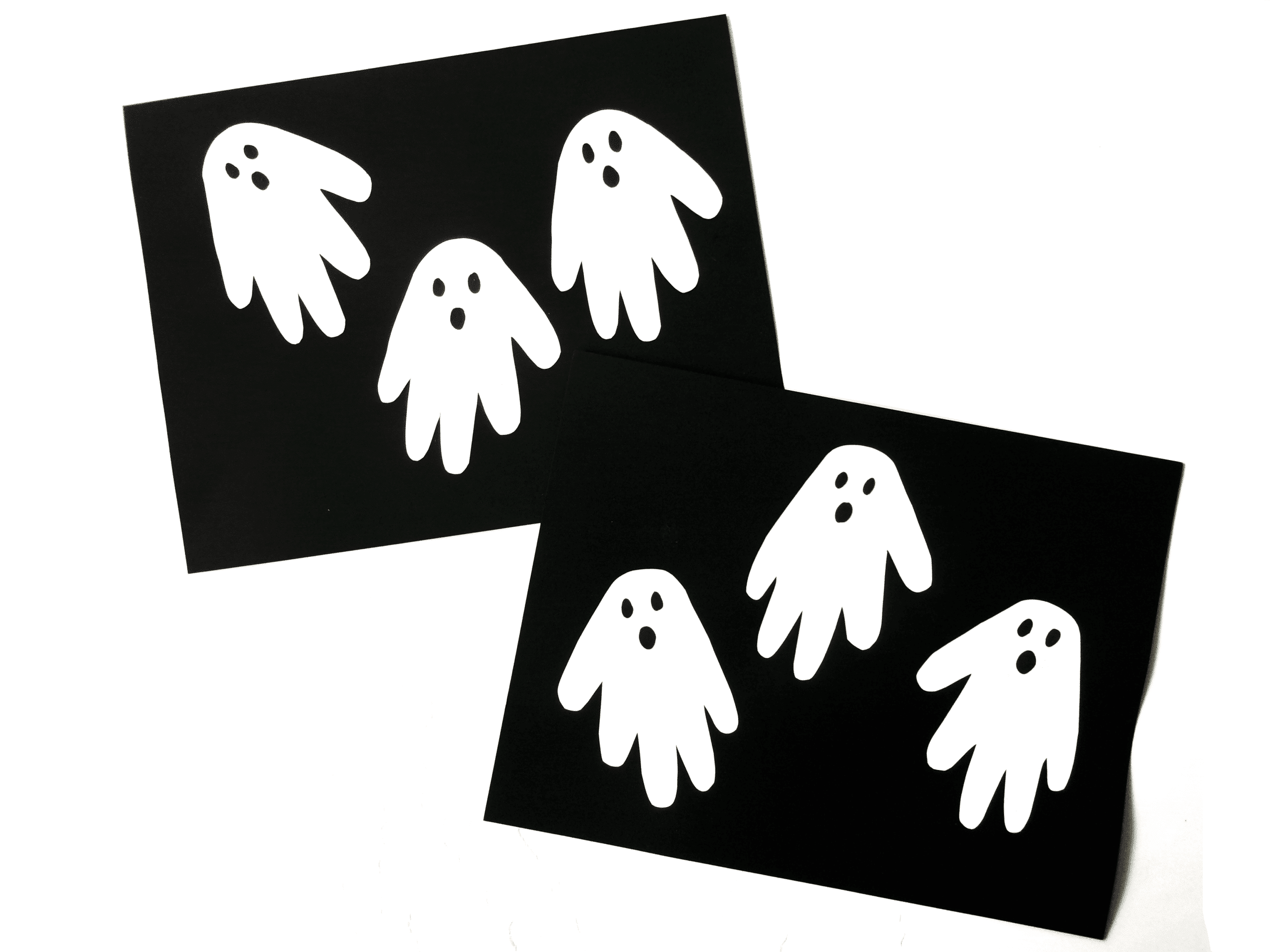 Completed Handprint Ghost Craft