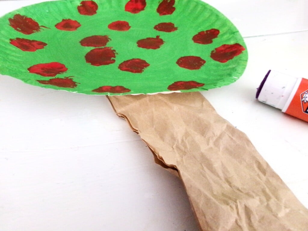 Paper Plate Apple Tree Craft Kids Activity Zone