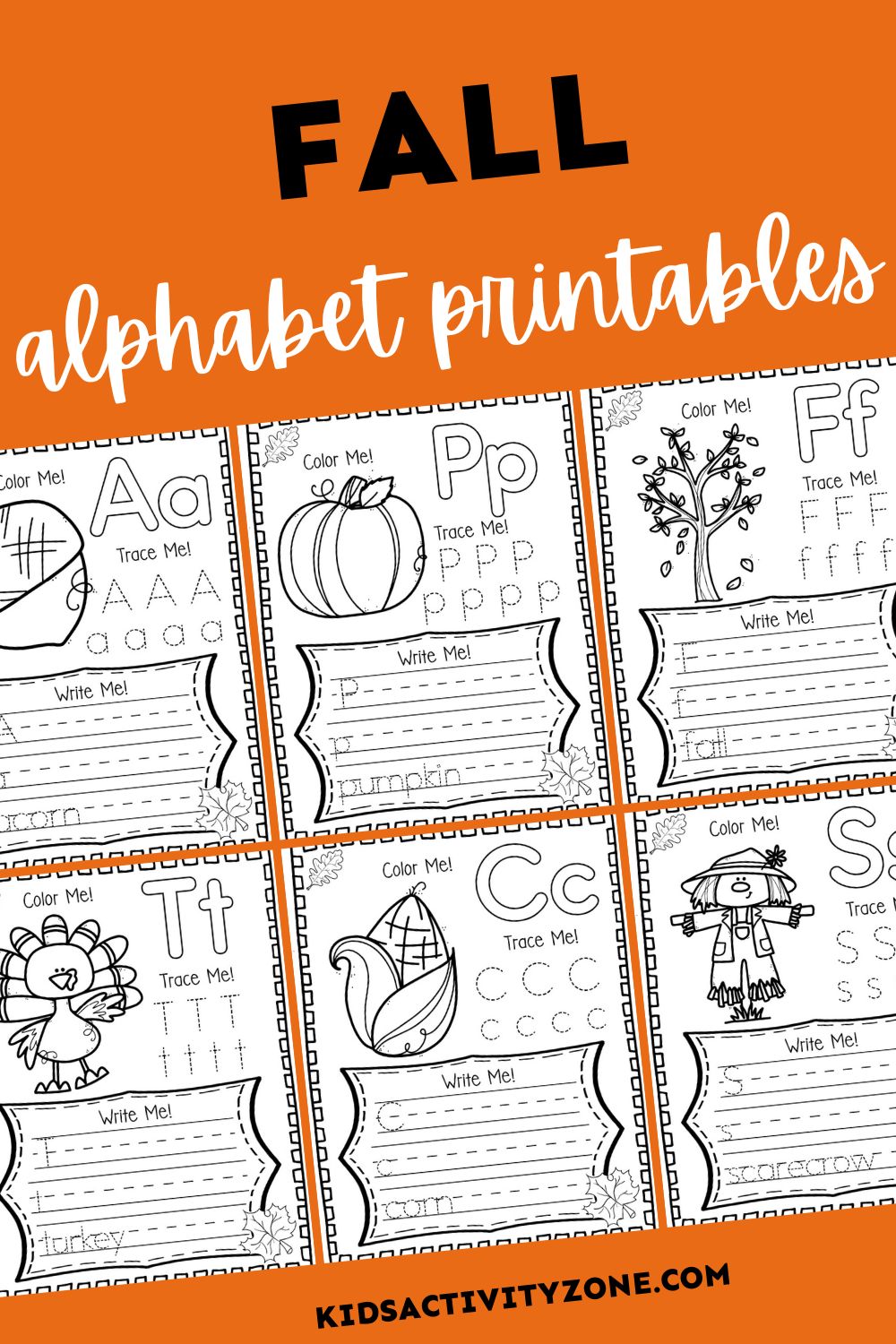 Fall Alphabet Printables - Featured Image