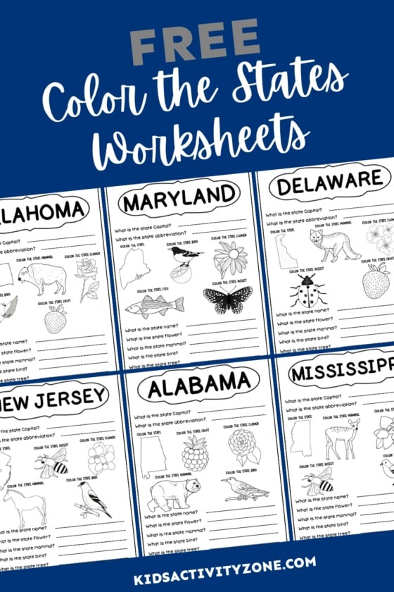 States and Capitals Worksheets Kids Activity Zone States and Capitals Worksheets Kids Activity Zone