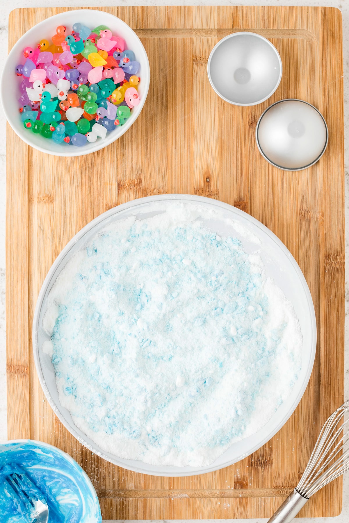 Slowly add the wet ingredients to the dry ingredients stirring constantly.