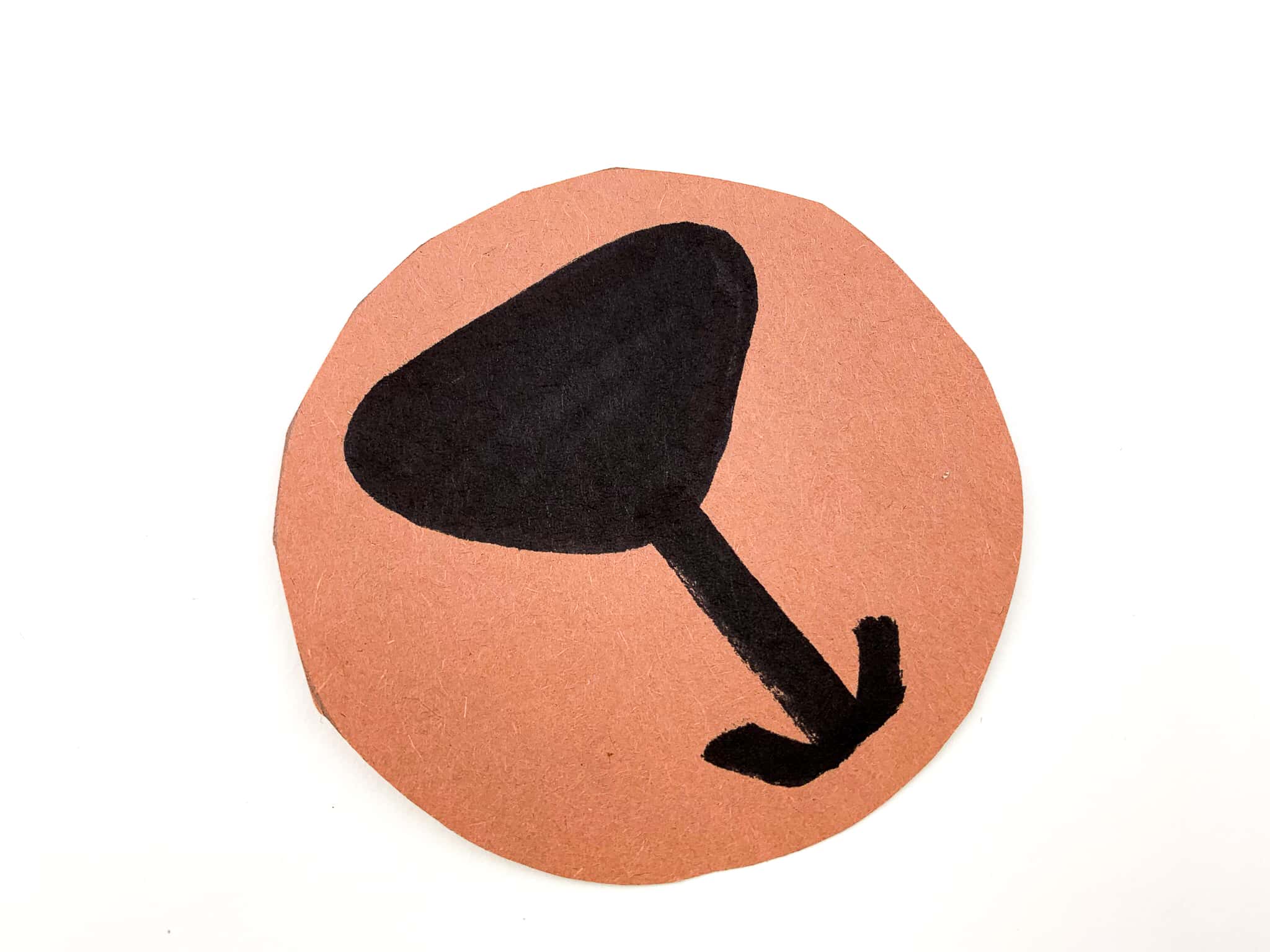 Draw a nose and mouth on the third cut out circle.