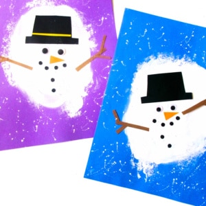 Paint Splat Snowman square cropped image