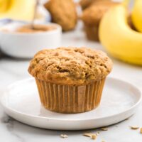 Peanut Butter Banana Muffins Square Image