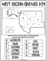 Regions of the United States Worksheets - Kids Activity Zone
