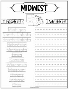 Regions of the United States Worksheets - Kids Activity Zone