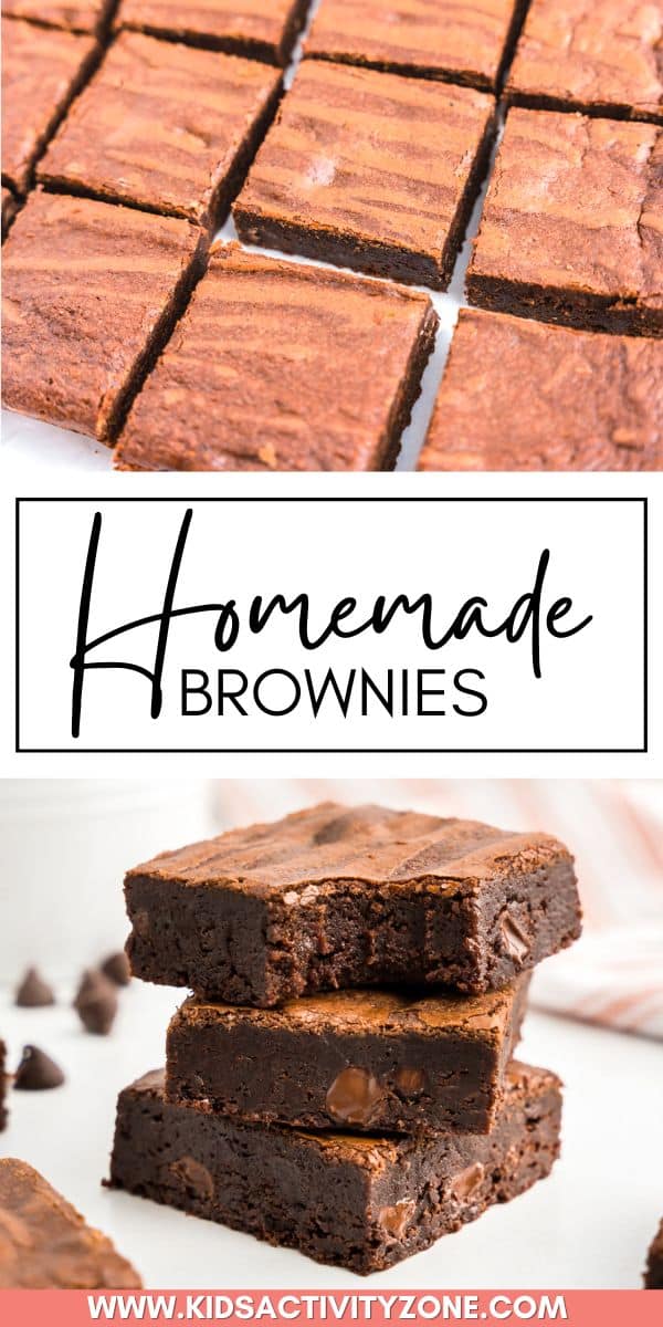 This homemade brownie recipe will become your favorite quick and delicious sweet treat. They're rich, chewy, and simply epic. Featuring crispy edges and a fudgy center, every bite of these brownies is irresistibly delightful! Make these brownies when you need an easy dessert recipe.