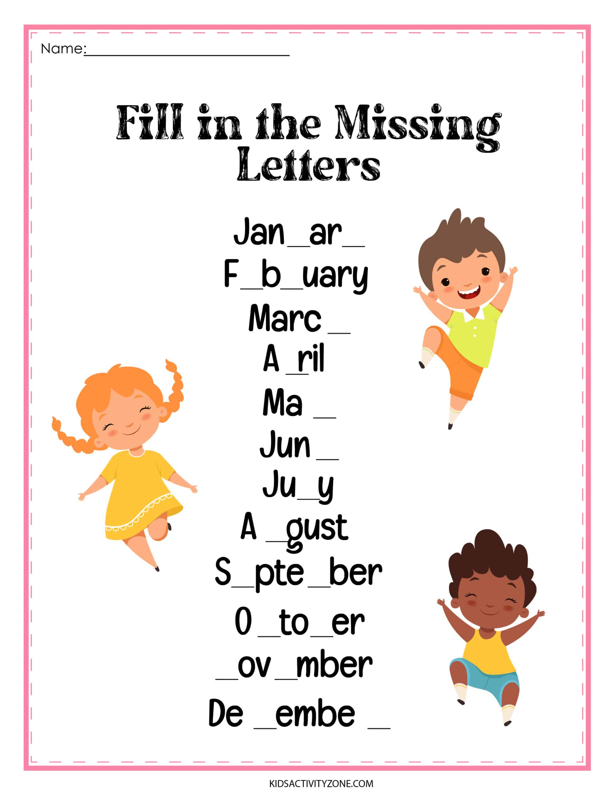 months-of-the-year-worksheets-kids-activity-zone for Free Printable Months Of The Year Worksheets Months of the Year Worksheets - Kids Activity Zone for Free Printable Months Of The Year Worksheets