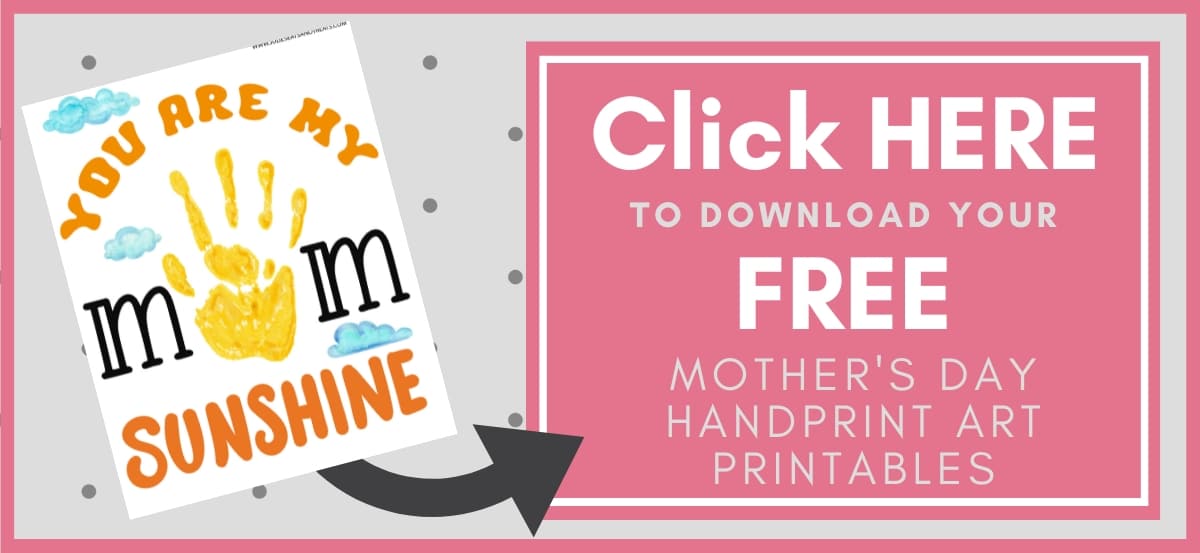 Mother's Day Handprint Art Printables Button Image