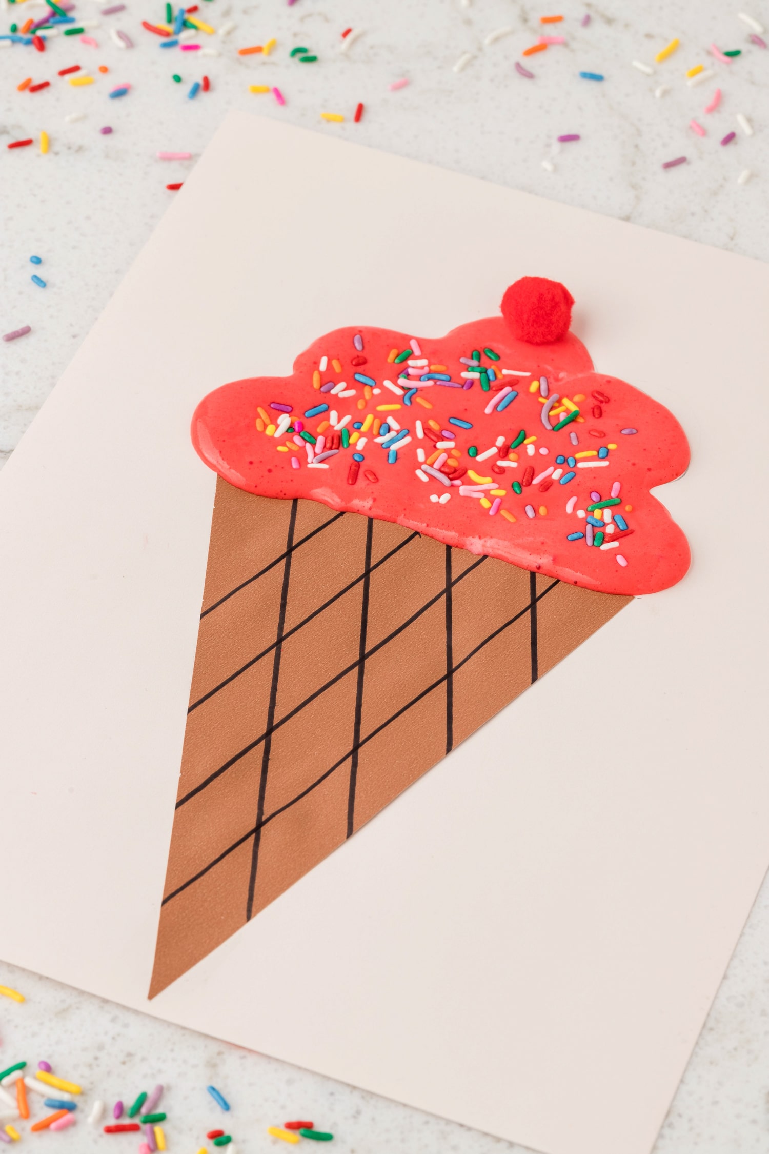 Puffy Paint Ice Cream Cone