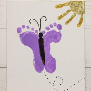 Butterfly Footprint Craft Square Image