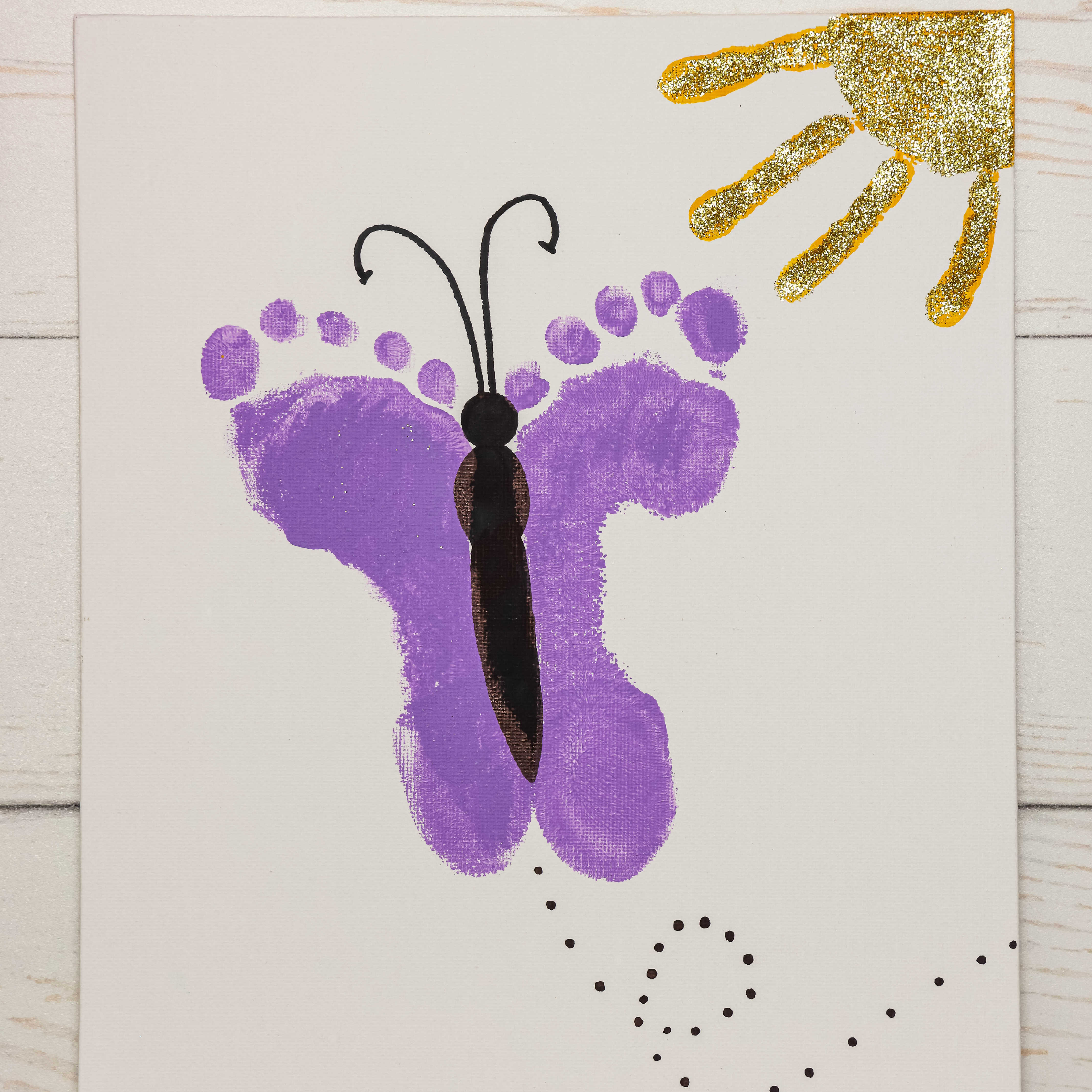 Footprint Butterfly Craft Kids Activity Zone Footprint Butterfly Craft Kids Activity Zone
