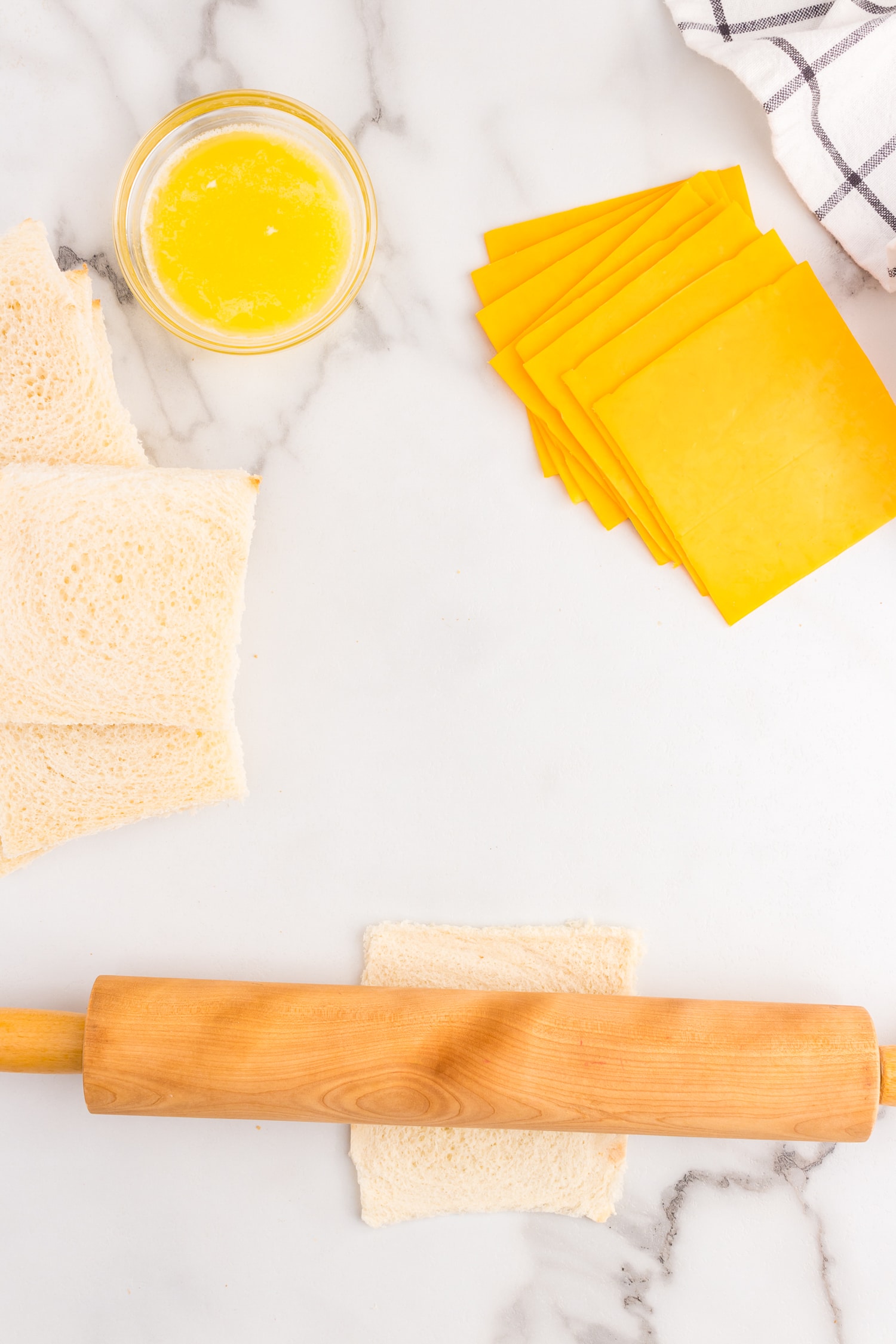 Then use a rolling pin ti flatten them.