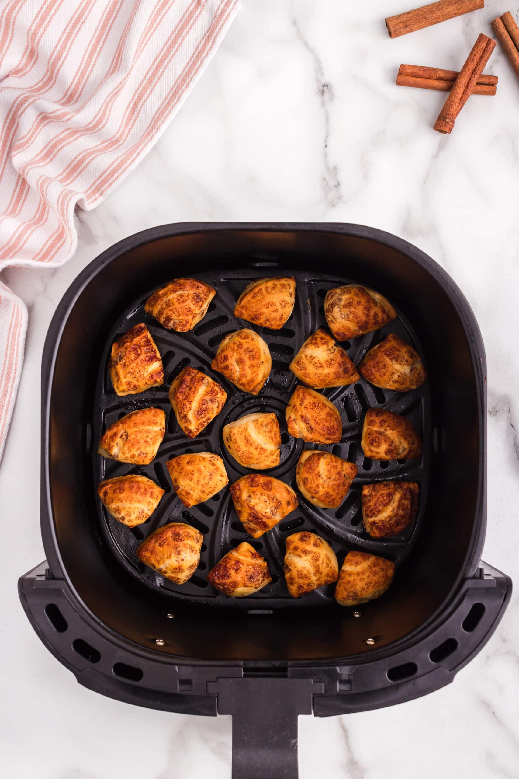 Cooked Cinnamon roll bites