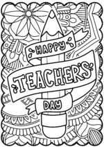 Teacher Appreciation Coloring Pages - Kids Activity Zone
