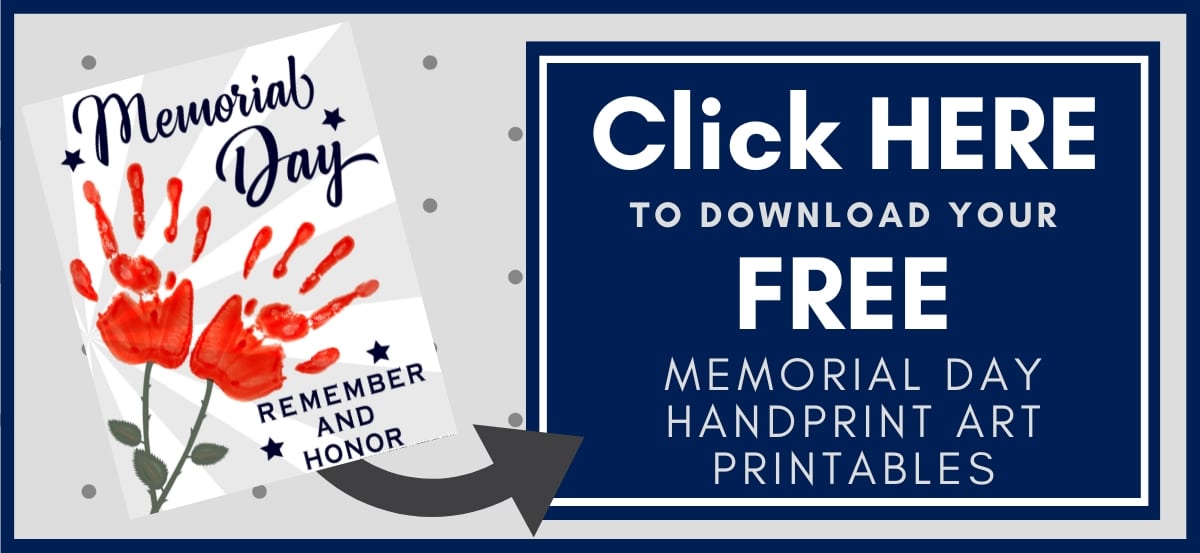 memorial Day Handprint Art Printables