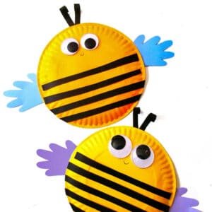 Bee Handprint Craft Square Image