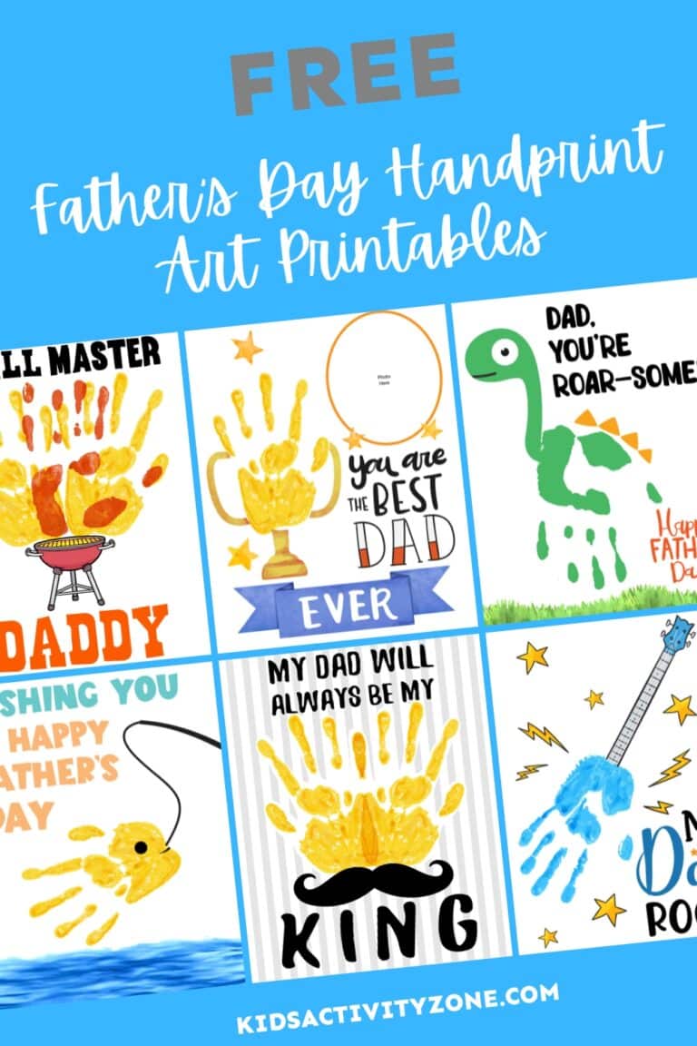 Father's Day Handprint Art Printables - Featured Image