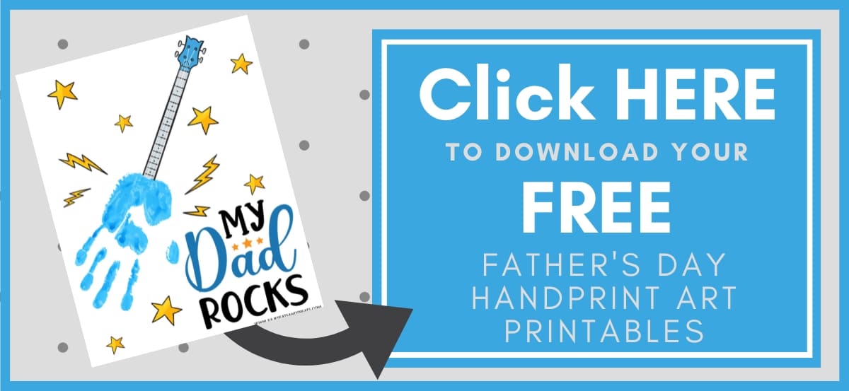 Father's Day Handprint Art Printables Button