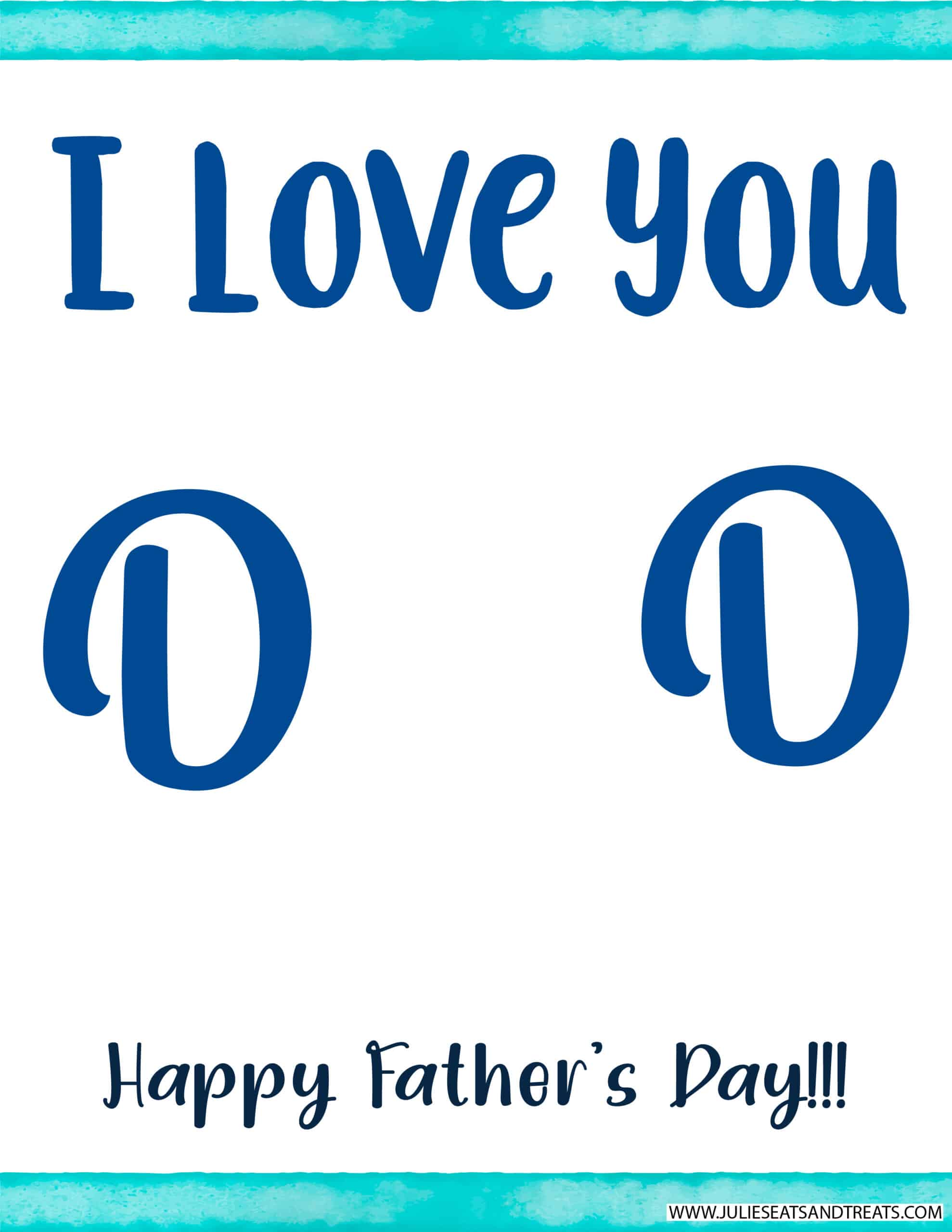 I Love You Dad Handprint Printable