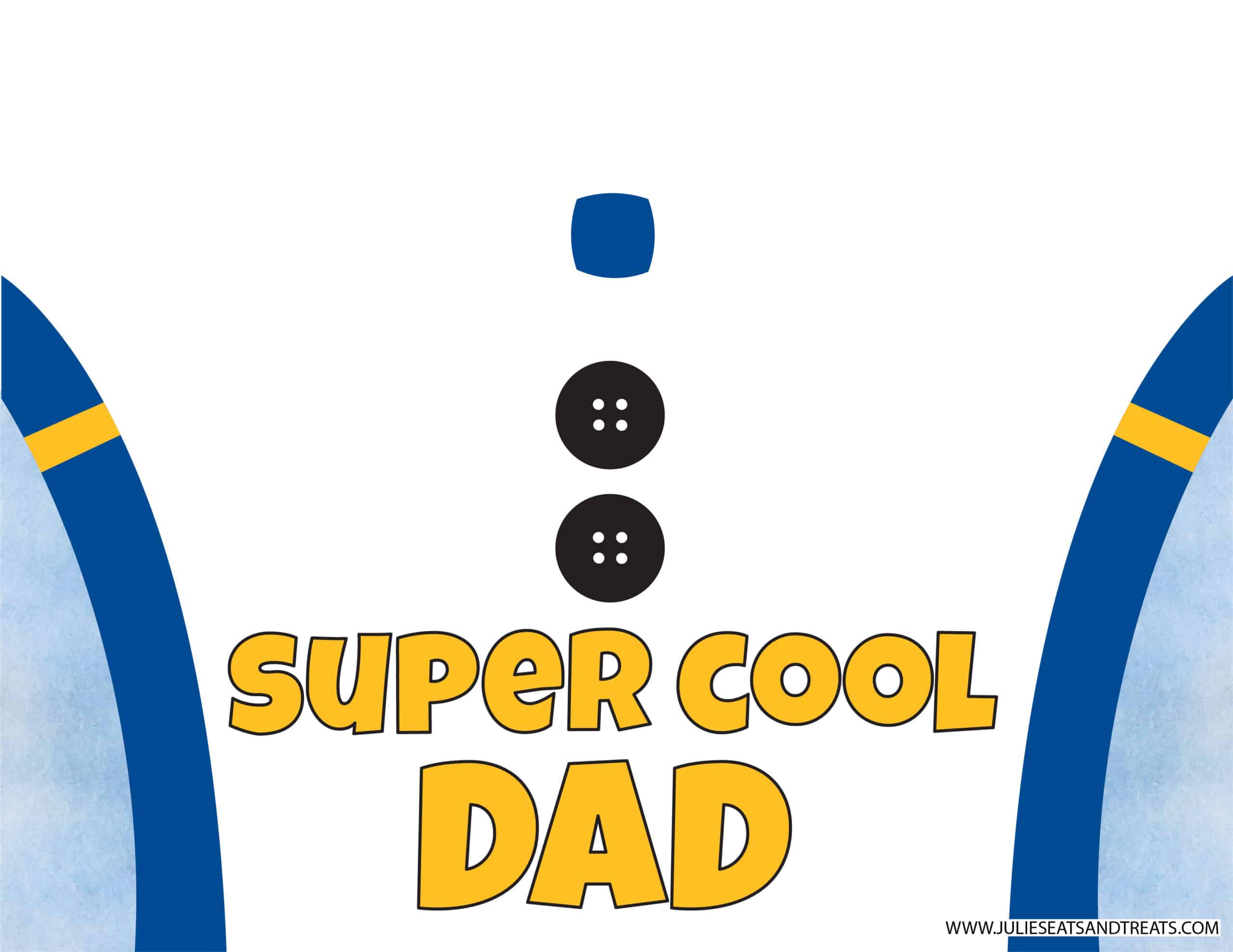 Super Cool Dad Handprint Printable