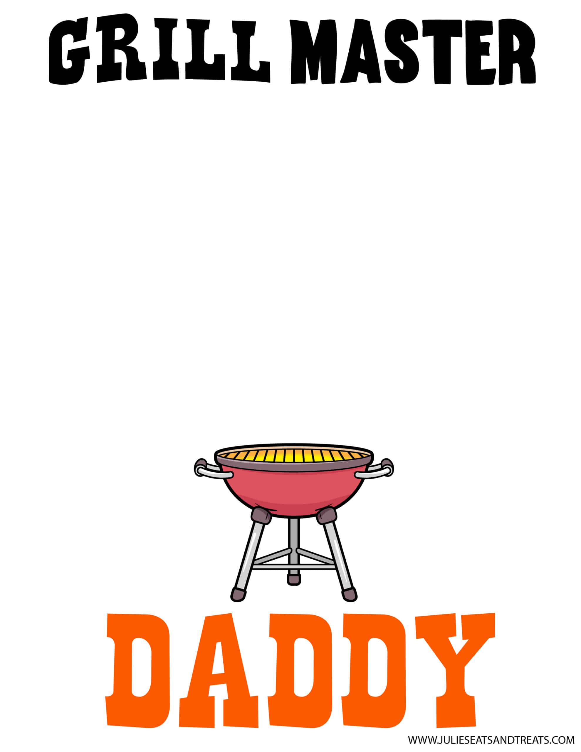 Grill Master Daddy Handprint Printable