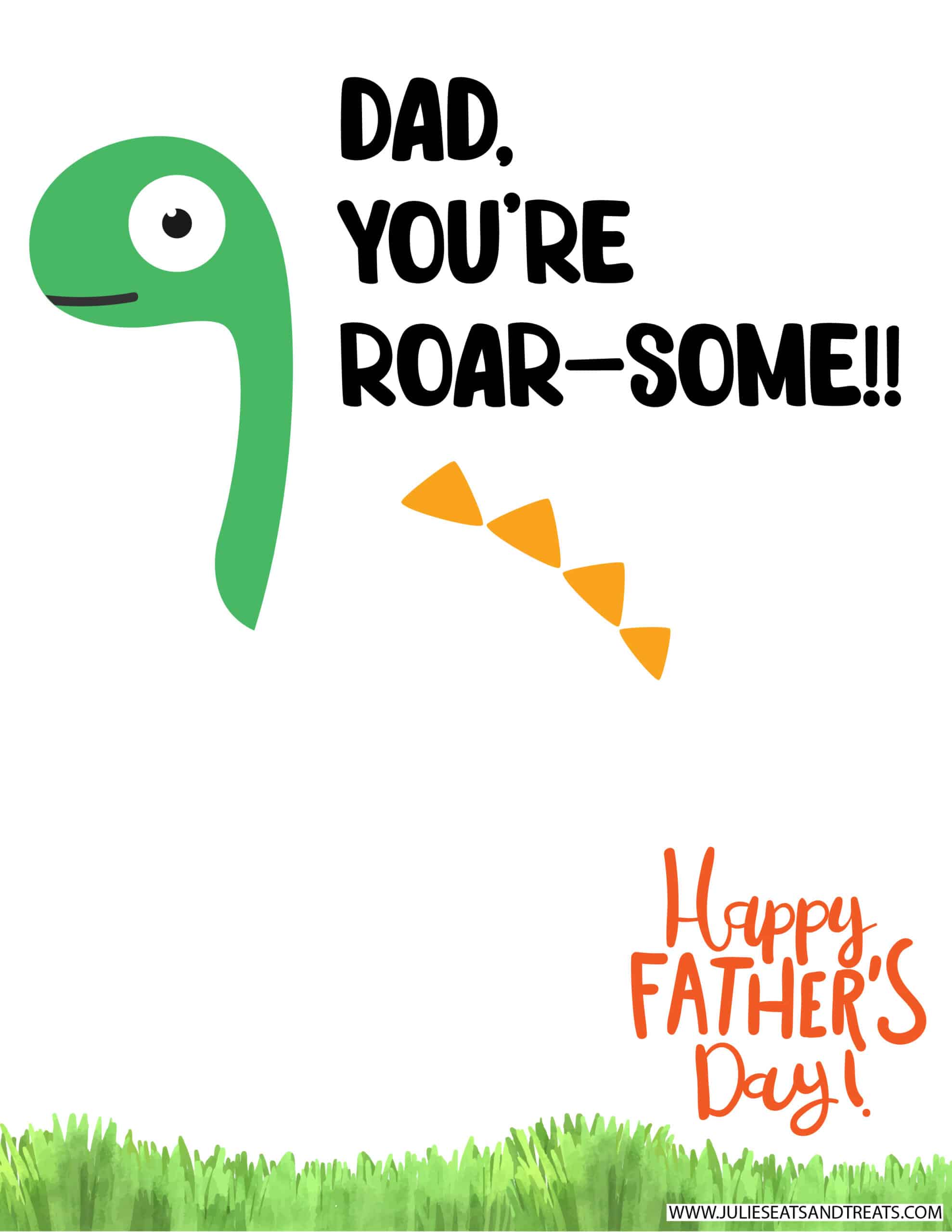 Dad You're Roar Some Handprint Printable