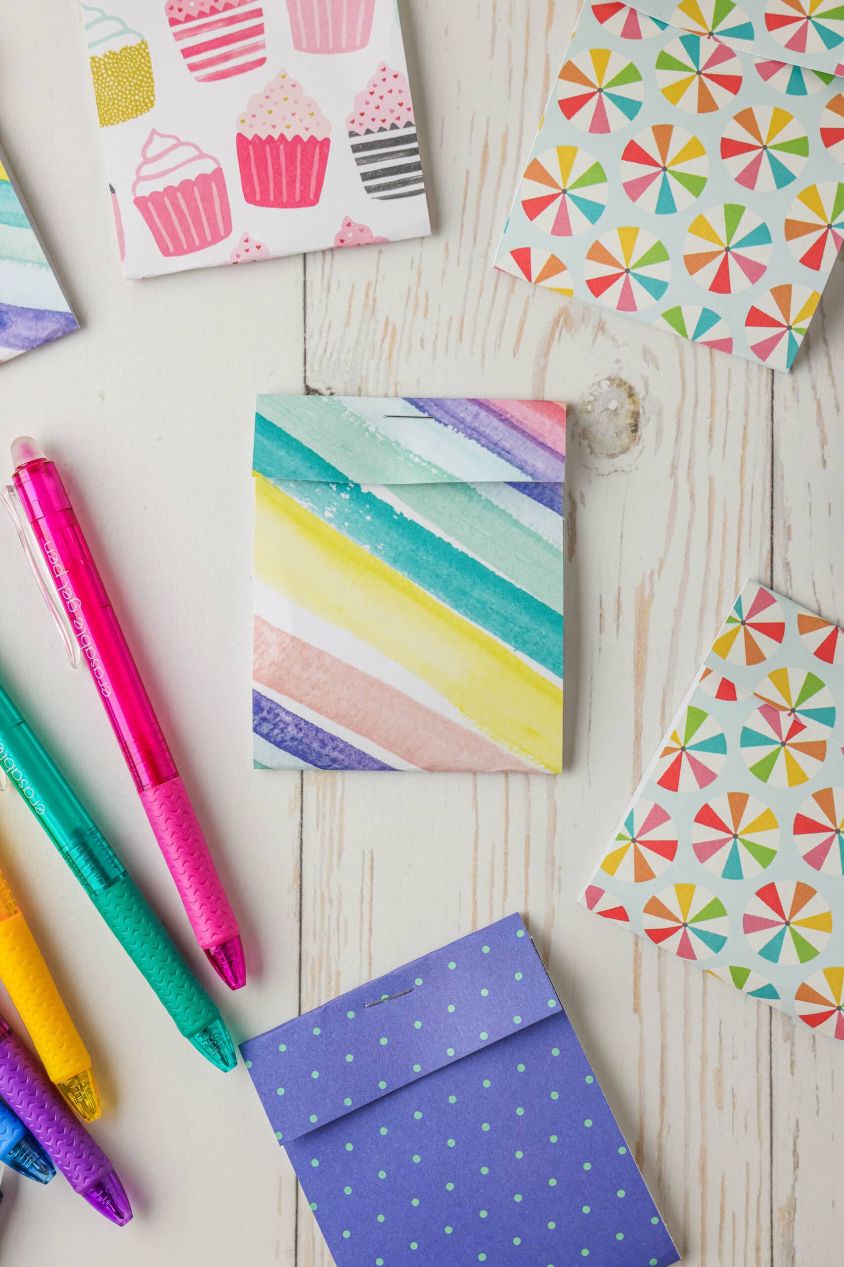 Completed closed matchbox notebook.