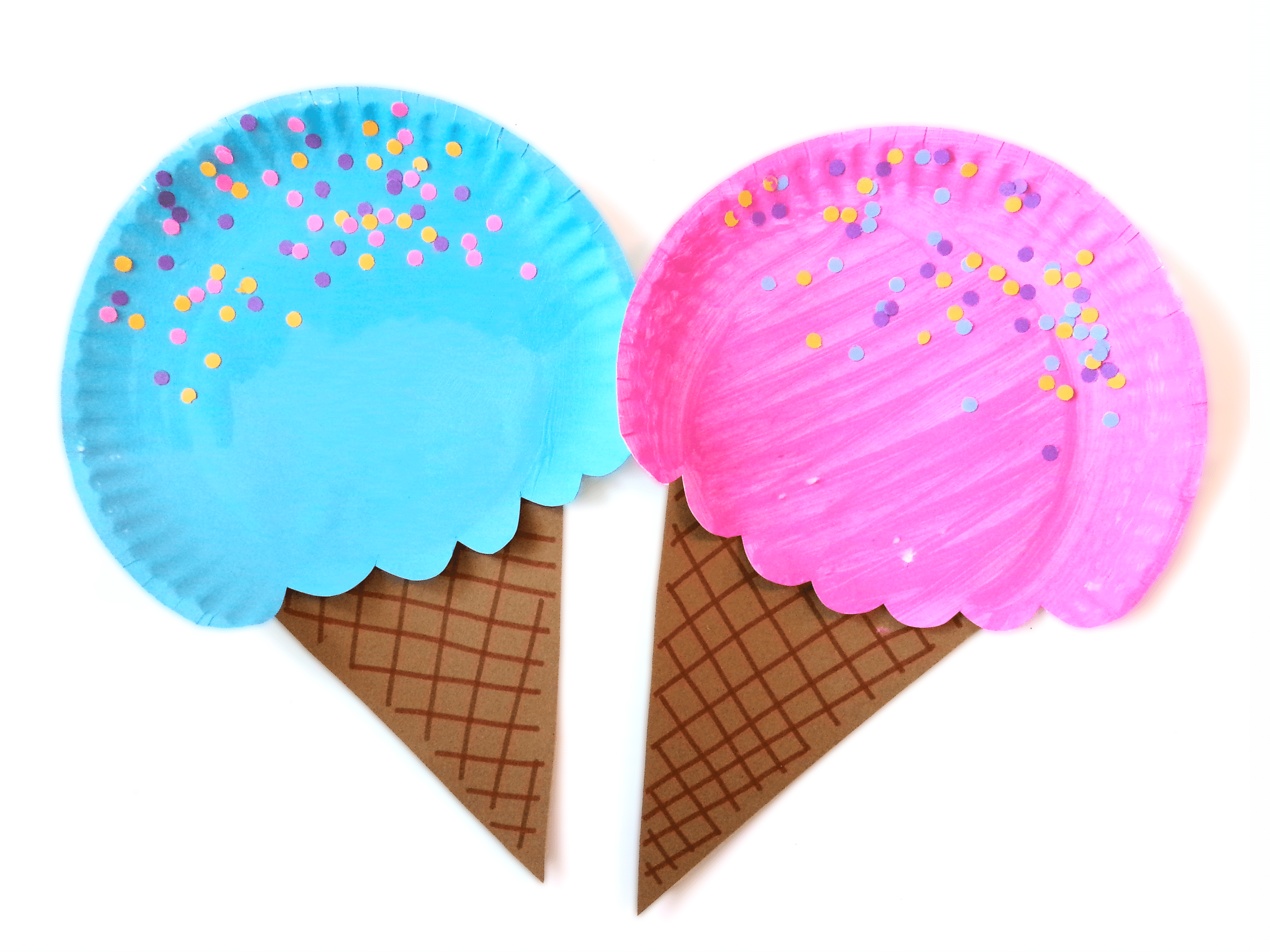 Completed Ice Cream cones.